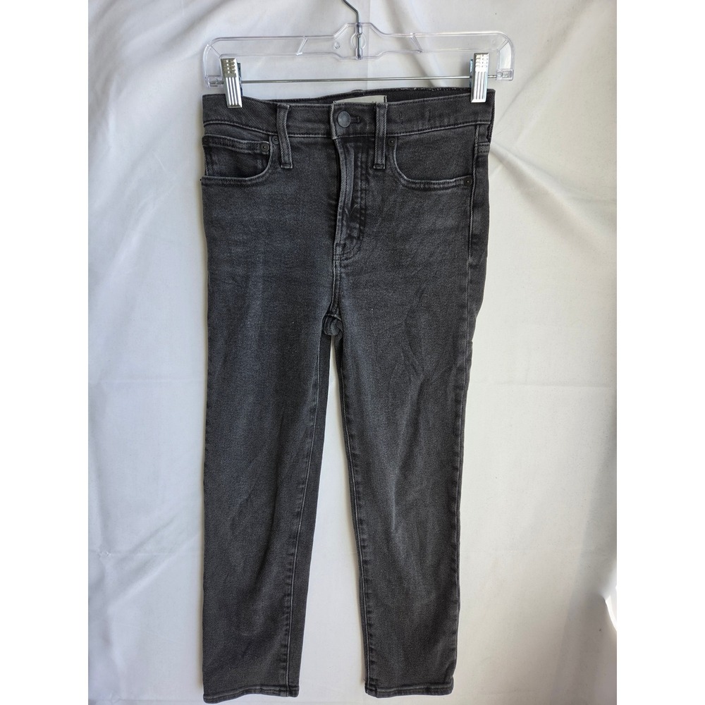 Madewell High Rise Skinny Jeans Women Grey Faded Skinny High Rise Slim
